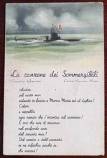 CARTOLINA MILITARE "LA CANZONE