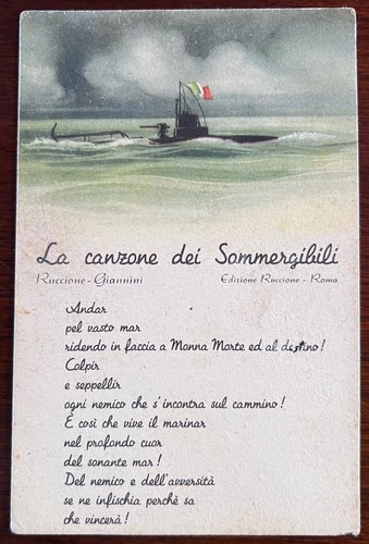 Cartolina militare canzone - cartolina,
