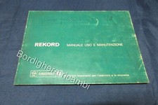 OPEL REKORD - COUPE - CARAVAN - USO E MANUTENZIONE USATO BUONE CONDIZIONI 1976