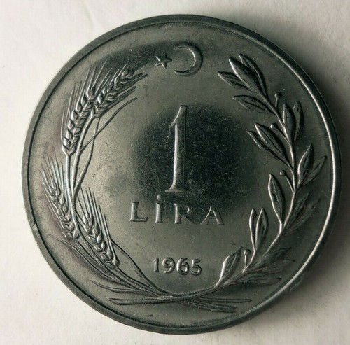 1965 lira turca moneta - turca,