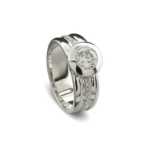 Anello solitario diamante - solitario,