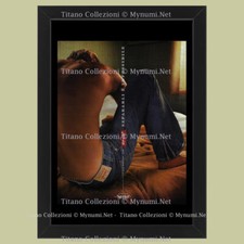 Anni ' 00  * Pubblicità Originale "Levi's, Uomo a Torso Nudo sul Letto" Cornice