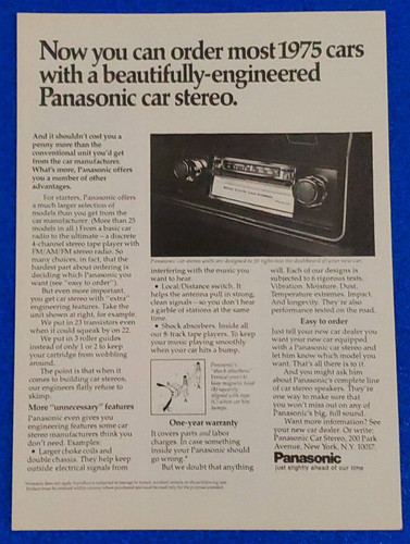 1975 panasonic car stereo - 1975,