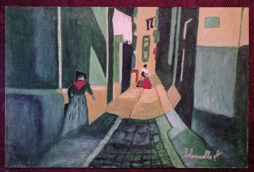 Vecchio naif quadro - quadro,