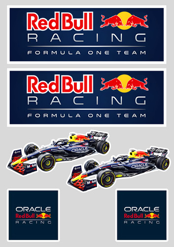 Stickers xxl vinyle - "f1, red