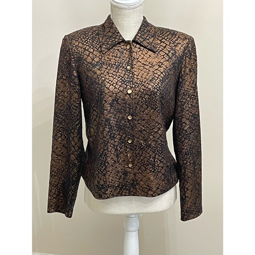 Giacca vintage nera bronzo