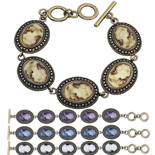 Lotto pezzi bracciali cammeo - bracciali,