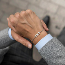 Bracciale Infinito Acciaio