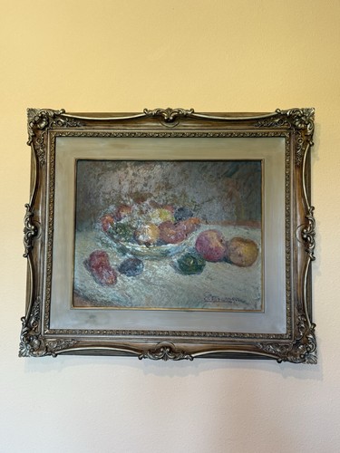 Quadro olio tela autentico - olio, su