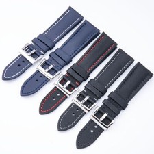 Cinturino orologio pelle tela