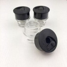 3 calamai /calamaio in vetro e bachelite, con chiusura Dimensioni   base cm. 3.5