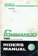 NORTON COMMANDO 750 MANUALE