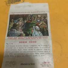 FIGURINA INCARTO N. 8 ROBIN HOOD ED. MONTRIOL ANNI ‘50 MAI ATTACCATE