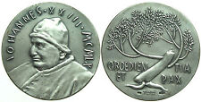 Medaglia STRAORDINARIA Papa Giovanni XXIII Olimpiadi ROMA 1960 Manzu Ag mm34