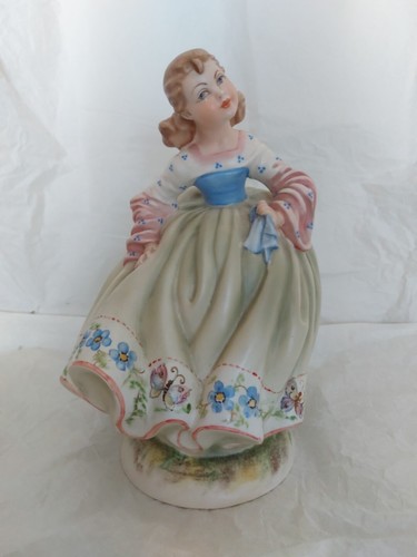 Dama statuina ceramica - statuina, merli