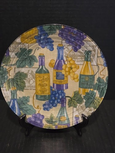 Piatto vetro decoupage - in,