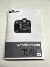 Nikon D4 quick guide DE