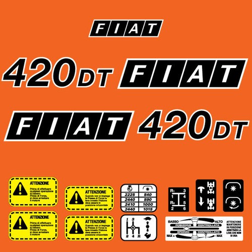 Fiat 420 adesivi - fiat,