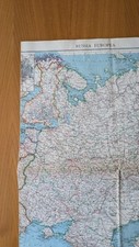 mappa antica - cartina geografica 1939 Russia europea