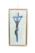 Quadro crocefisso dipinto - quadro,