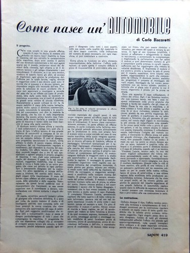 Articolo del 1939 come nasce - come,