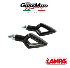 FRECCE LED 12V LENTE FUME' OMOLOGATE MOTOCICLI SCOOTER LAMPA L90247