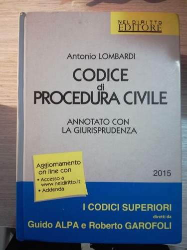 Codice procedura civile - codice, di