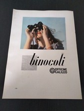 1942 BINOCOLI OFFICINE GALILEO VINTAGE AD PUBBLICITA EPOCA ANNI 40