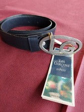 Cintura nera LG vera pelle