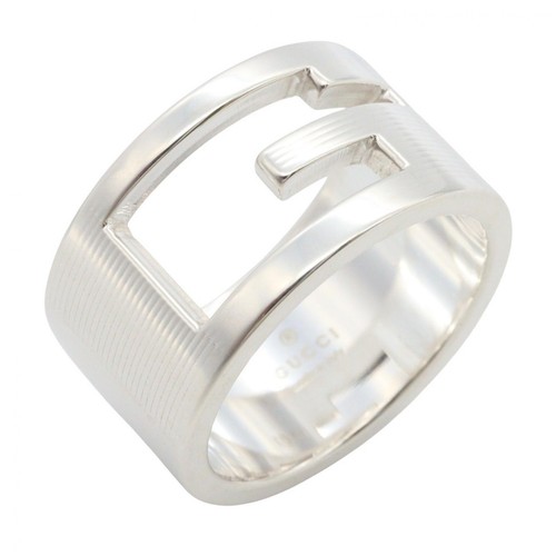 Anello logo gucci argento - gucci,