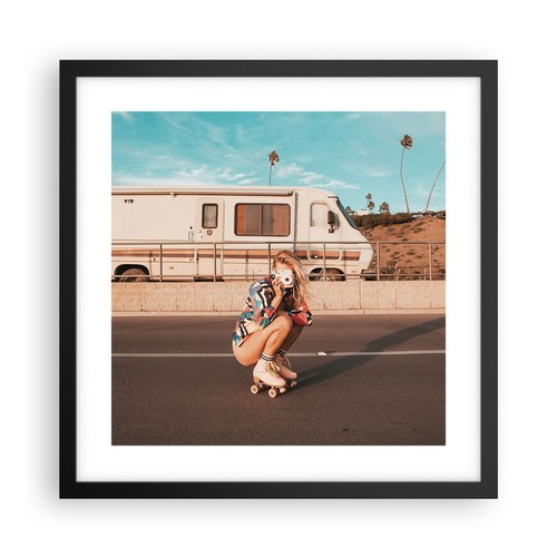 Poster 40x40cm viaggio donna - poster,
