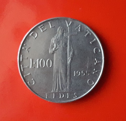 100 lire 1955 vaticano - 100,