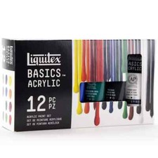 Liquitex Basics Confezione 12 Tubi Set di 22ml Artisti Pitture Acriliche 