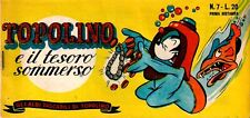 [200] ALBI TASCABILI DI TOPOLINO ed. Mondadori 1953 ristampa n. 7 stato Mediocre