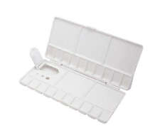 Artista Pieghevole Pittura Unire Palette Plastica Rettangolo 25 Bene Acrilico Di