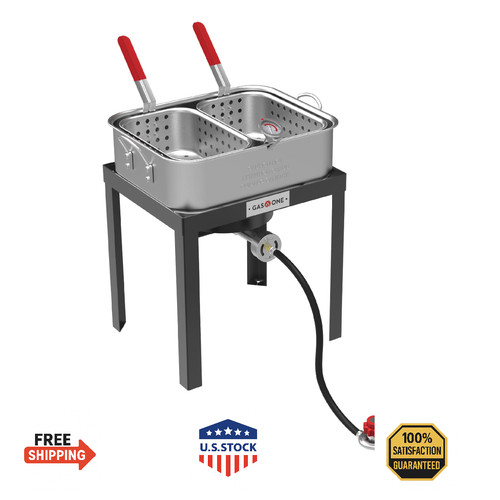 Friggitrice doppia gas one con - friggitrice,