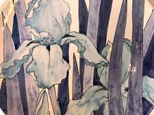 piatto ceramica Ernestine Salerno Iris Germanica dec 892 diam 26,5 cm