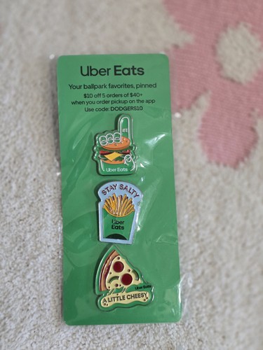 Uber eats set pulsanti pinback - set,