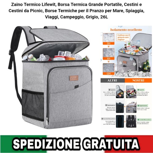 Zaino termico grande portatile - zaino,