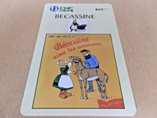 Cina 1 Scheda telefonica ricarica "Becassine"