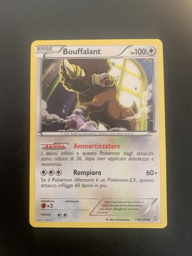 Carta pokemon bouffalant - carta,