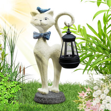 Statua Di Gatto Solare Da