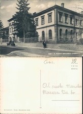 ALBA STUPENDA IMMAGINE ANIMATA CON AUTO D'EPOCA DELLA SCUOLA ENOLOGICA-N.60450