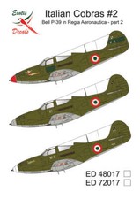 Decalcomanie Esotiche ED48017 1:48 Italian Cobras #2 Bell P-39 in Regia Aeronautica, par