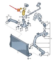 Tubo Turbo Del Carico Per Audi