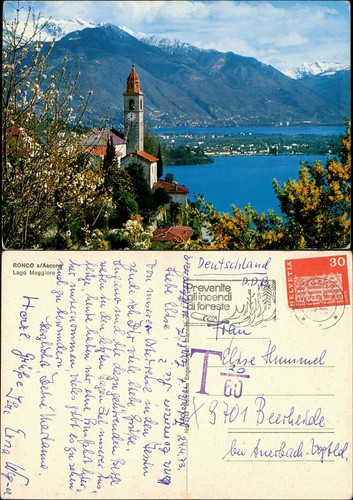 Cartolina locarno lago - cartolina,