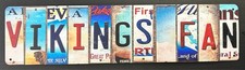 🟣 VIKINGS FAN License Plate