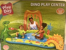 Play Day Dino Play Center Piscina gonfiabile per bambini con spruzzatore - Nuovo