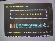 DISK DOCTOR x C64 FLOPPY DISK