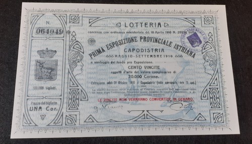 Corona biglietto lotteria - corona,